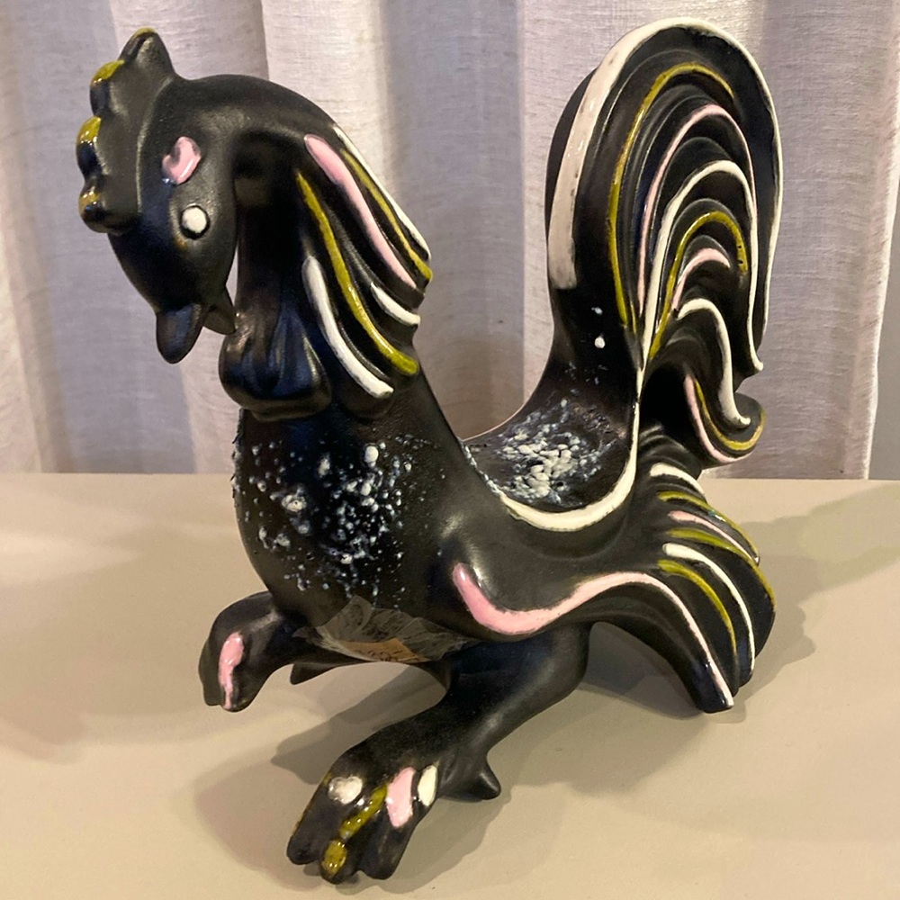 Rare Vintage Ceramic Rooster